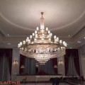 Huge size crystal ceiling hall lighting church chandelier